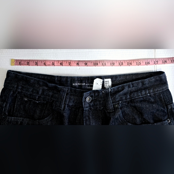 Vintage 1999 Dark Blue Rocawear Denim Dark Blue W 38 - Picture 9 of 11